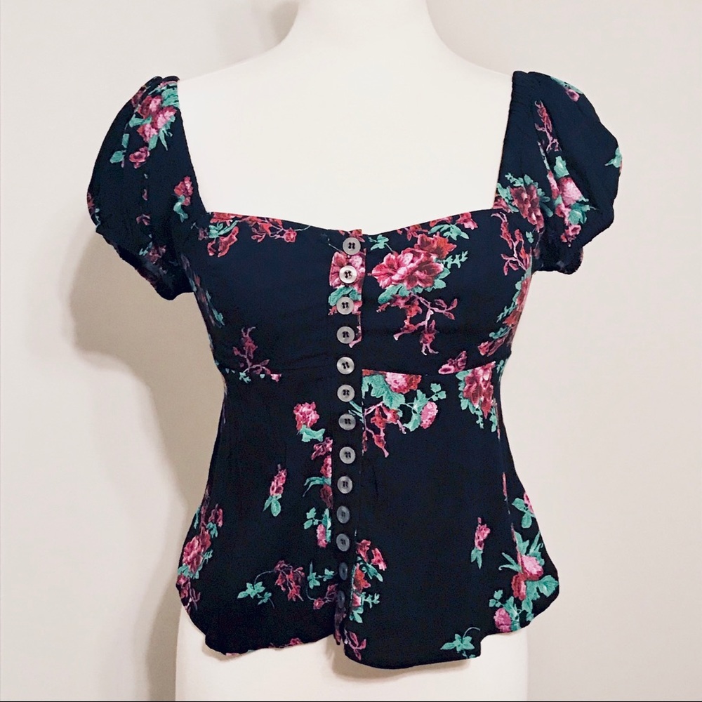 Free People Floral Blouse - Picture 6 of 8